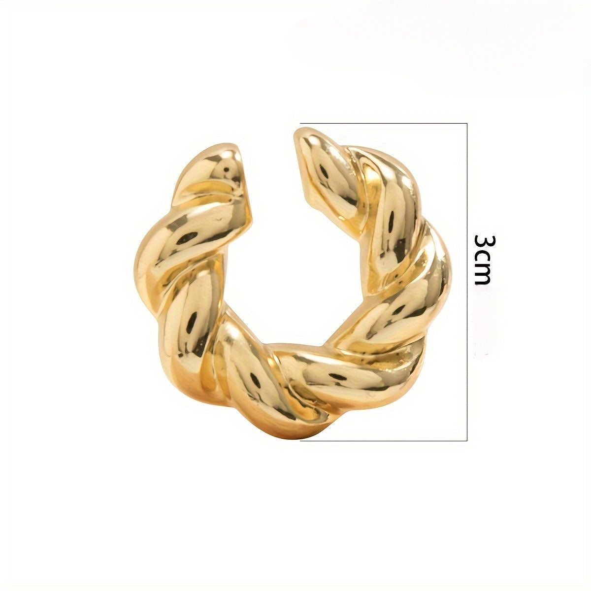 Ear cuff espiral - dorado (1 pieza)