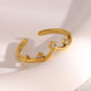 Anillo ajustable corona/ Acero inoxidable