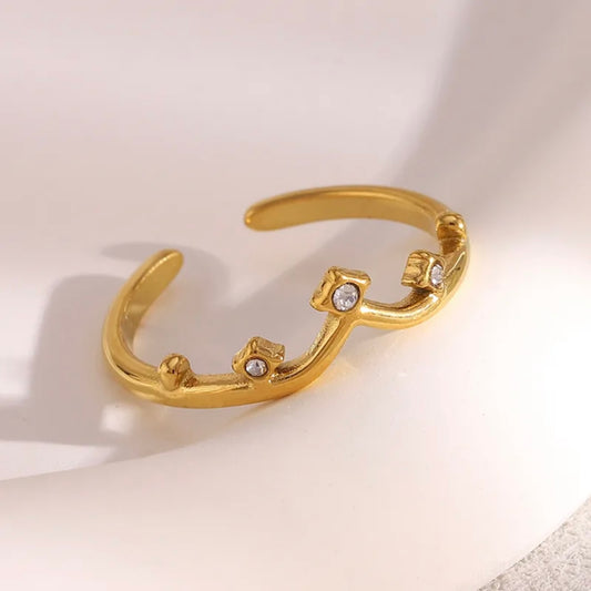 Anillo ajustable corona/ Acero inoxidable