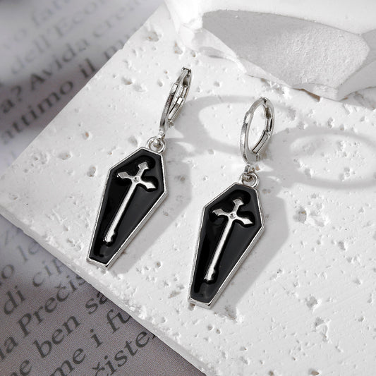 Aretes ataúd