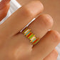 Anillo ajustable colores- acero inoxidable