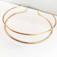 Collar dorado estilo choker