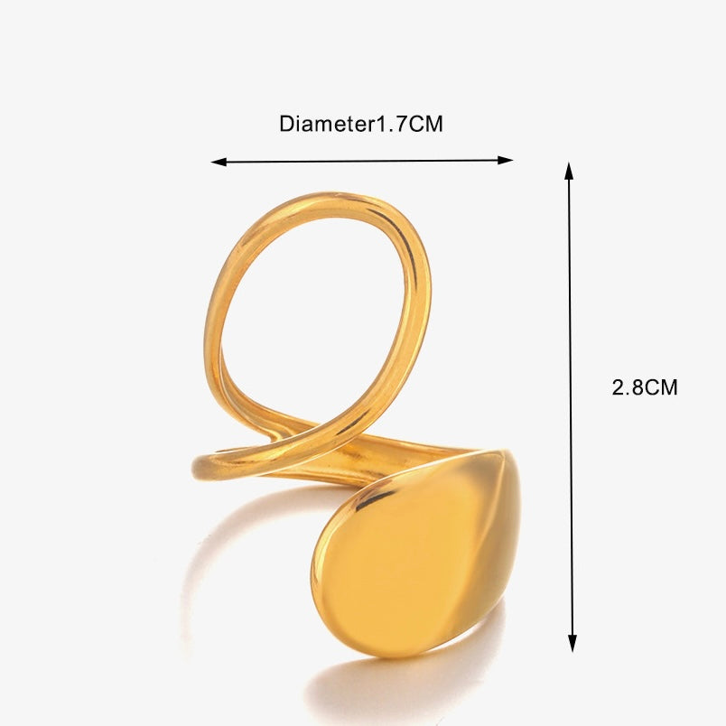 Anillo ajustable - acero inoxidable