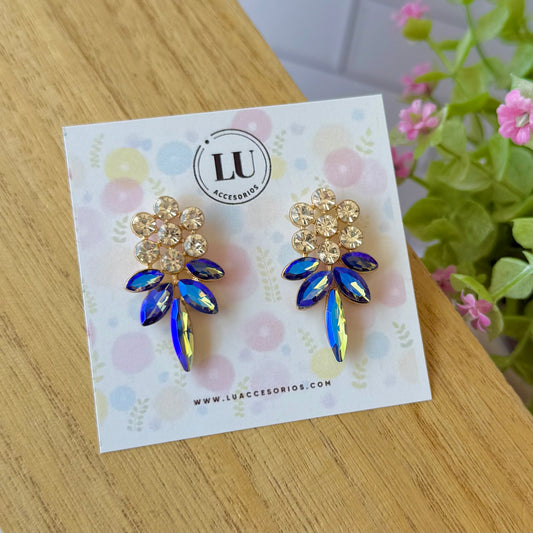 Aretes mod19 azules