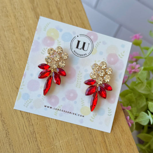 Aretes mod19 rojos