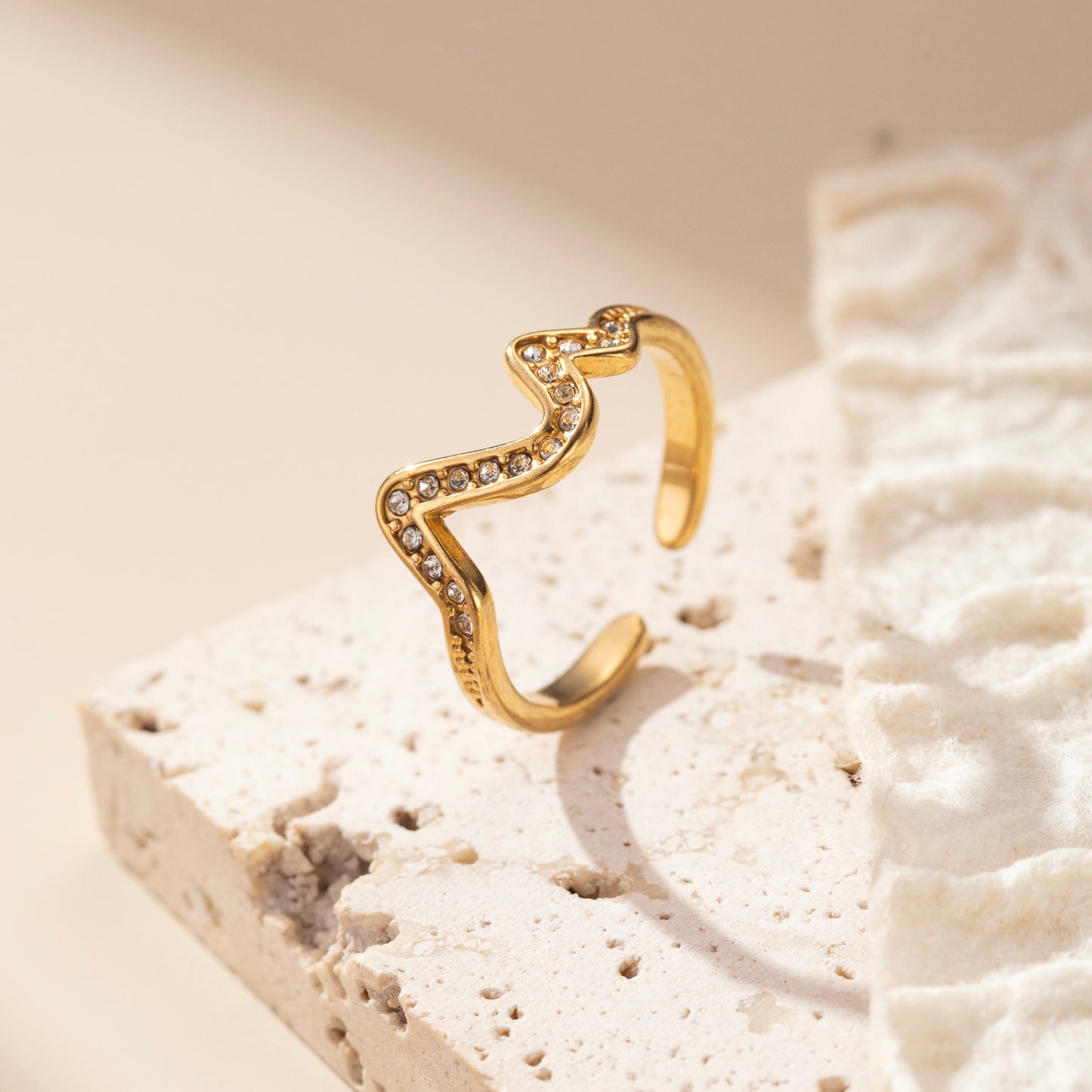 Anillo ajustable vida - acero inoxidable