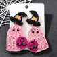 Aretes chaquiras fantasmita