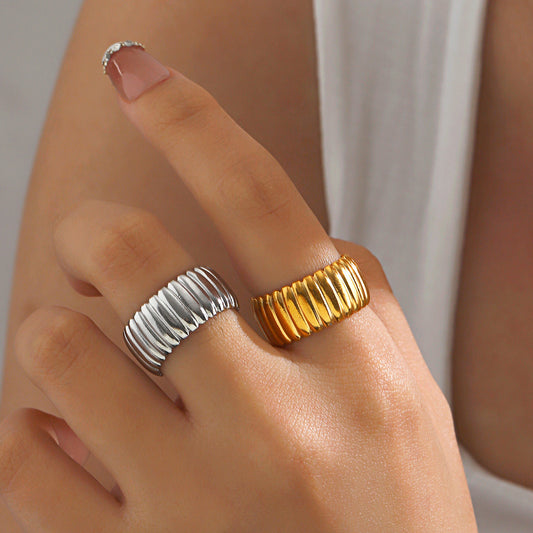 Anillo ajustable - acero inoxidable (1 pieza)