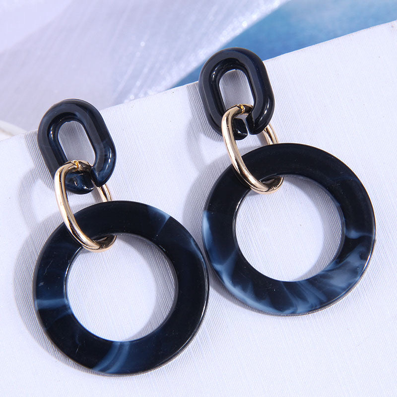 Aretes de círculos azules