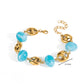 Pulsera azul- acero inoxidable