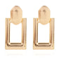 Aretes rectangulares dorados