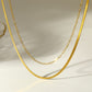 Collar en capas de acero inoxidable- mod1