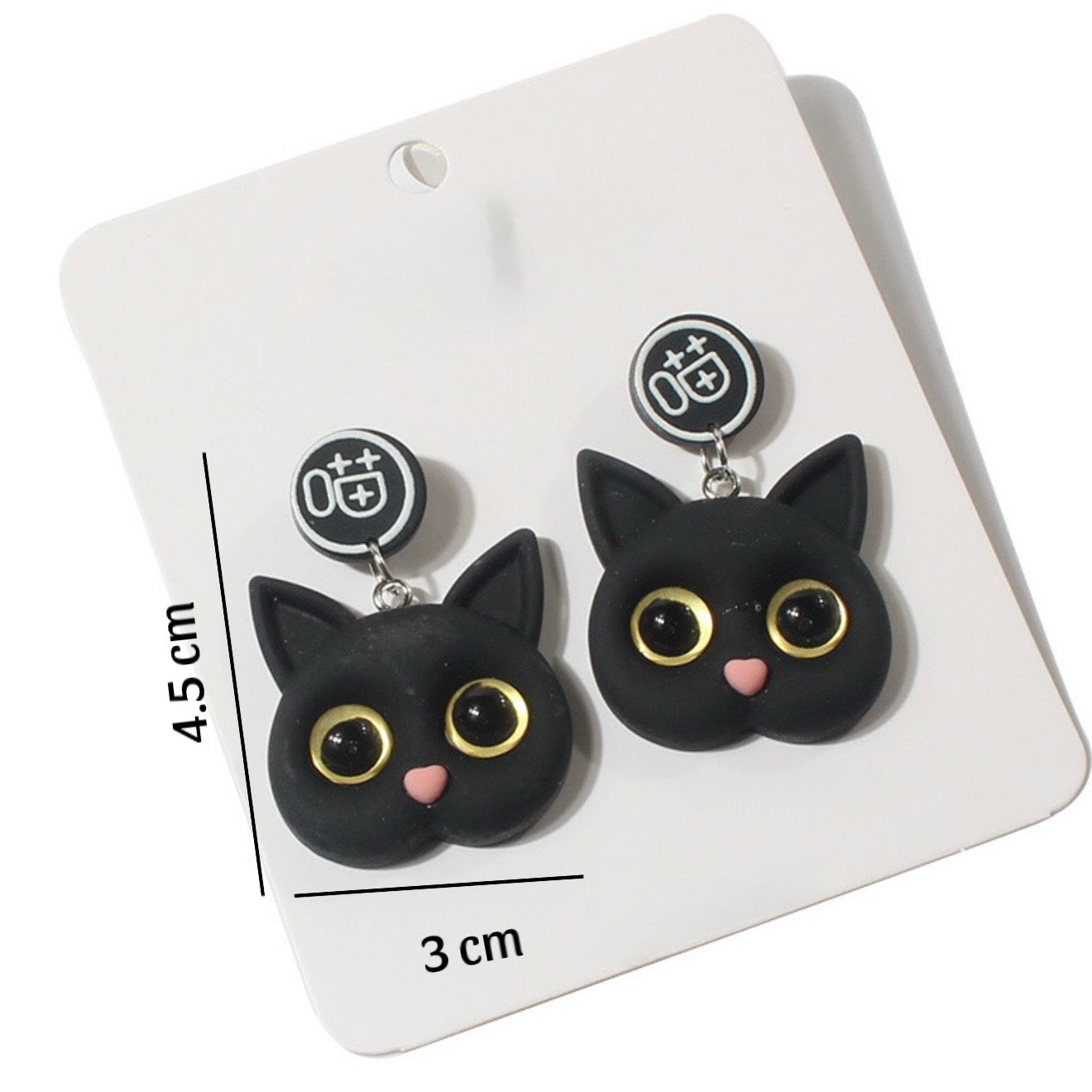 Aretes gatitos negros