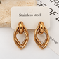 Aretes dorados mod4 - acero inoxidable