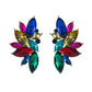 Aretes de abanico de colores