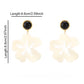 Aretes de flores blancas grandes