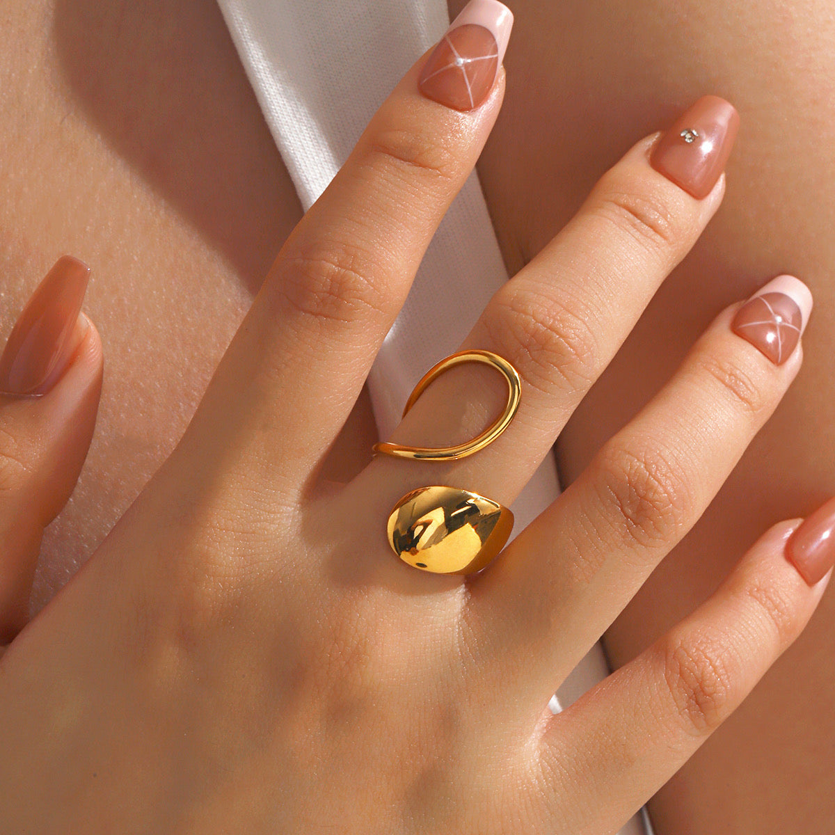 Anillo ajustable - acero inoxidable