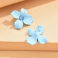 Aretes de florecitas azules