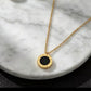 Collar blanco y negro- acero inoxidable