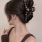 Pinza para cabello - color café