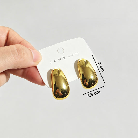 Aretes dorados- acero inoxidable