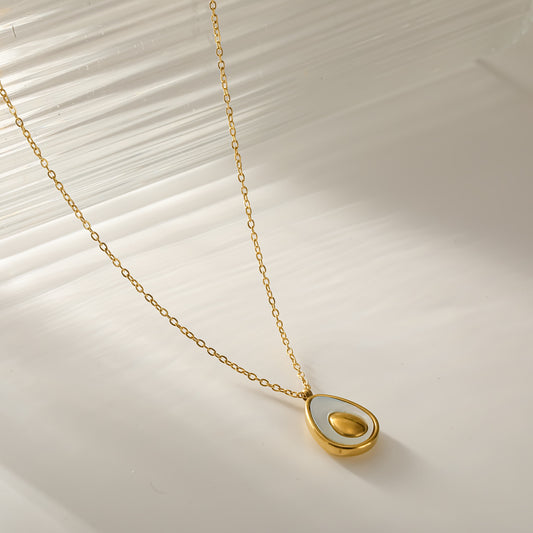 Collar aguacate- acero inoxidable