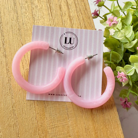 Aretes rosados
