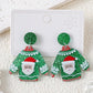 Aretes de suéter santa claus
