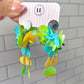 Aretes de clip largos con lentejuelas