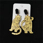Aretes tigres dorados