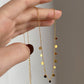 Collar de círculos - acero inoxidable