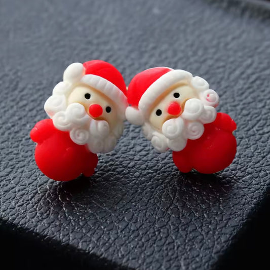 Aretes santa claus