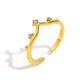 Anillo ajustable corona/ Acero inoxidable
