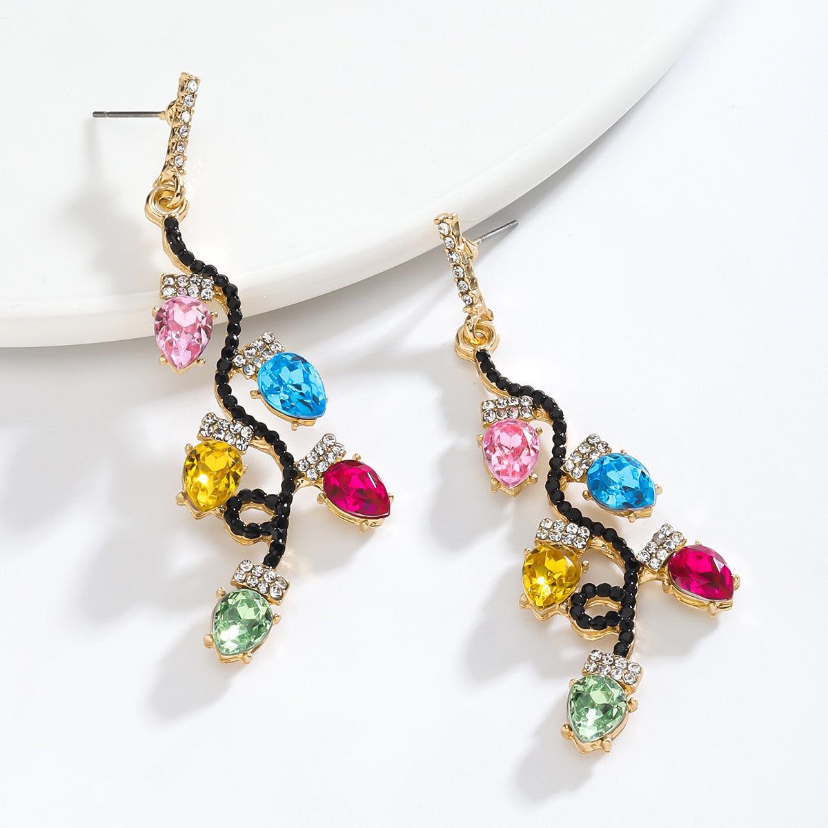 Aretes foquitos navideños