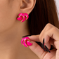 Aretes rosados