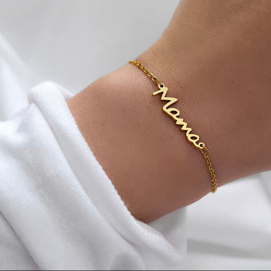 Pulsera mamá- acero inoxidable
