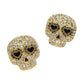 Aretes calaveras pedrería