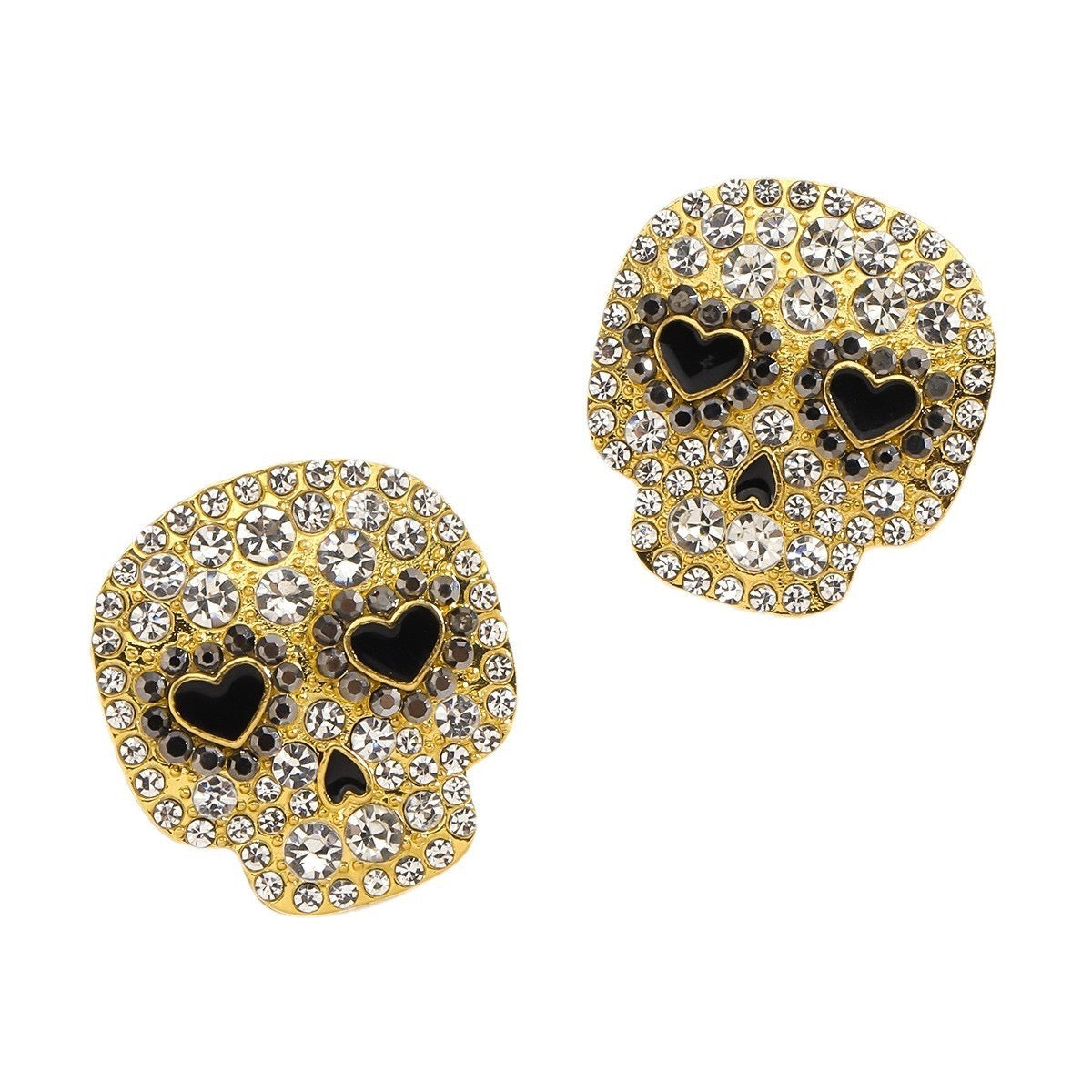 Aretes calaveras pedrería