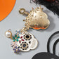 Aretes de calaveritas con pedrería