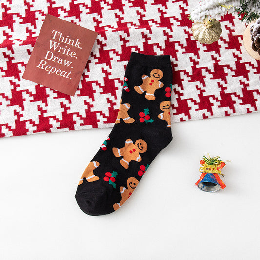 Calcetines navideños- galleta jengibre