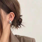 Aretes en cruz plateados- acero inoxidable