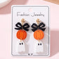 Aretes Halloween lazo negro