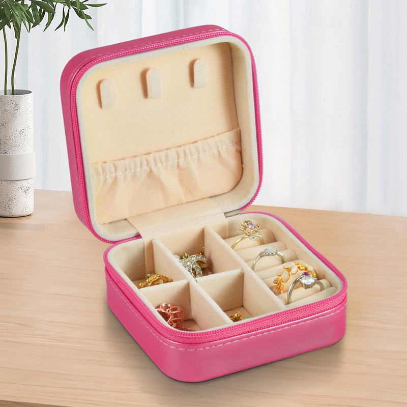 Joyero pequeño rosa tornasol