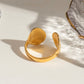 Anillo ajustable conchita - acero inoxidable