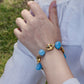 Pulsera azul- acero inoxidable