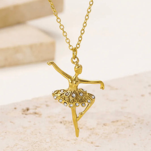 Collar bailarina - acero inoxidable