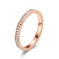 Anillo rosa gold acero inoxidable- talla 6