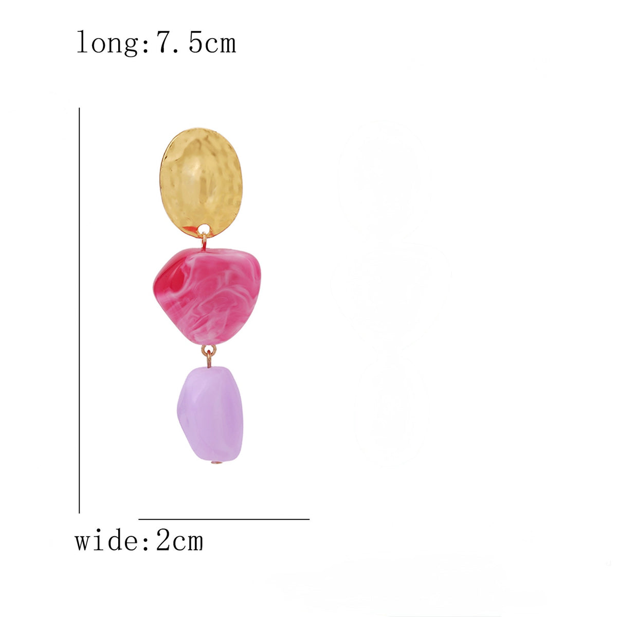 Aretes largos colores