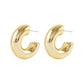 Aretes de aro dorados