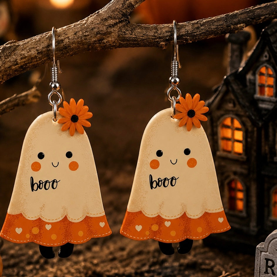 Aretes de fantasma boo